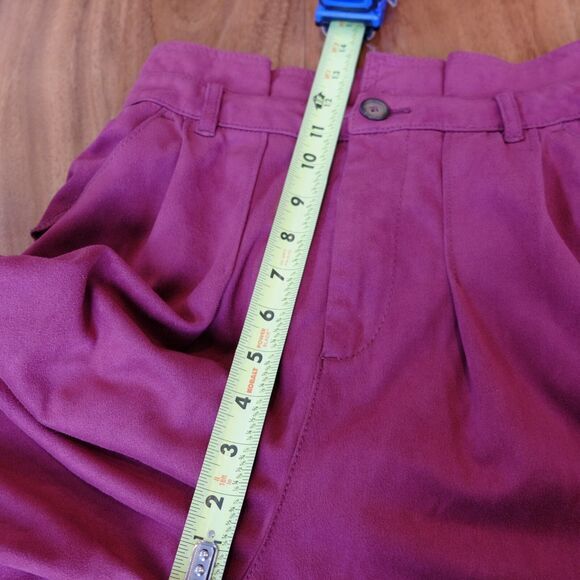 Free People Faux Suede Crop Pants Queen Pomegranate Sz 2 *MISSING BELT* - Picture 13 of 16